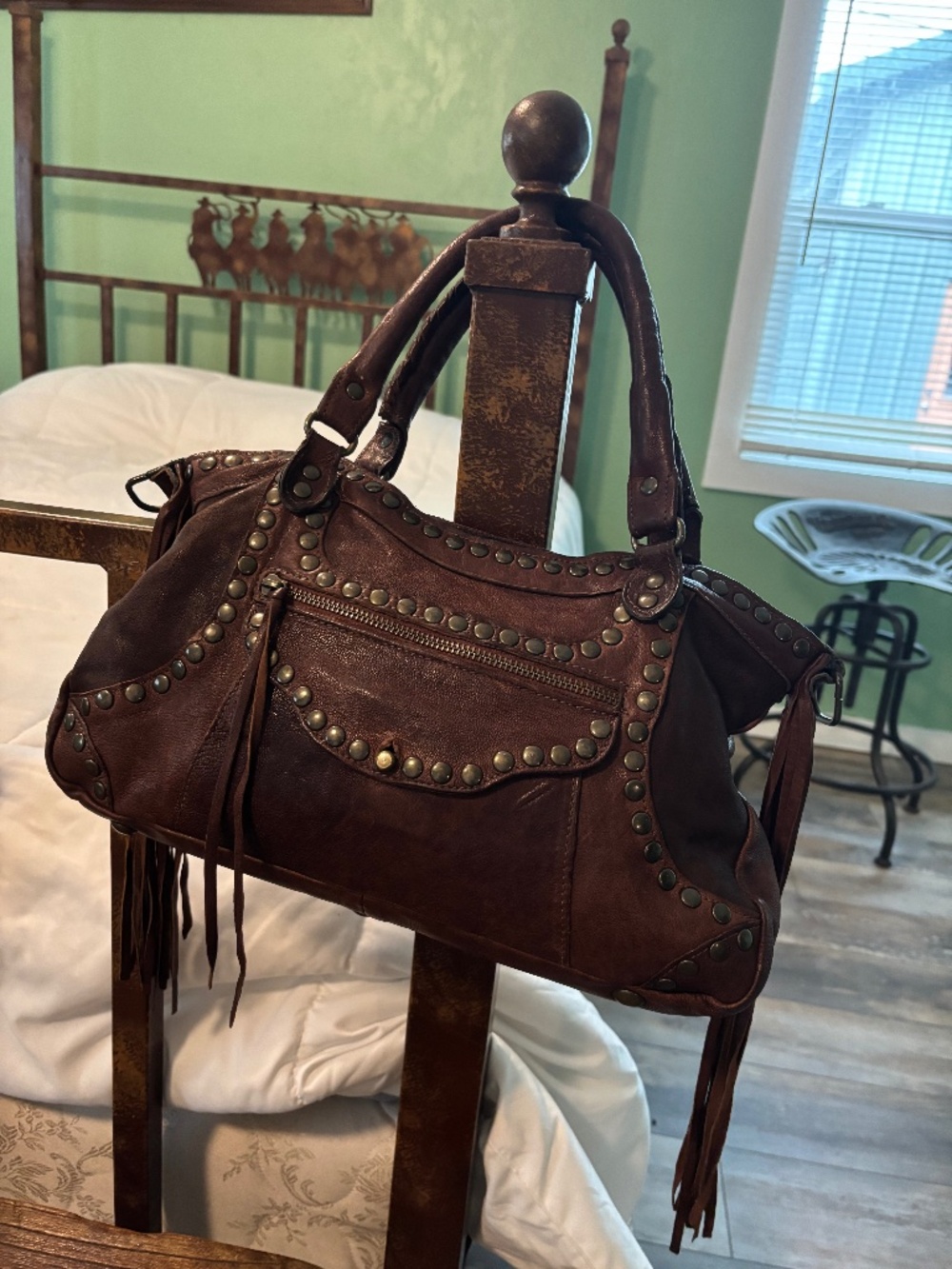Original Infinity Italian Leather Bag Boho/Shoulder